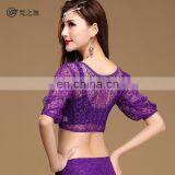 S-3101 Hot Sexy Flower High Quality Lace Belly Dance Top thumbnail-5