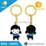 Newest Fashion Style Custom Metal Lovers Keychain thumbnail-3