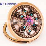 3D Hollow Decoration Antique Metal Pocket Makeup Mirror thumbnail-6