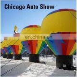 Hot Air Balloon Shaped Inflatable Ground Decoration Rainbow Color Rooftop Balloons for Party Events thumbnail-5