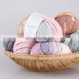 Mixed Colors Acrylic Wool Blend Material Cake Yarn Rainbow Yarn Crochet Knitting Yarn thumbnail-6
