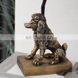 New Arrival Dog Animal Desk Lamp European Bedside Decoration Gold Table Lamp for Gifts thumbnail-4