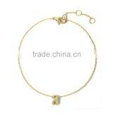 WL1060 Gold Handmade Stainless Steel Rope Chain Bracelet thumbnail-5