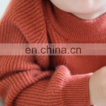 Rib Knit Kids O Neck Cashmere Pullover Sweater thumbnail-4