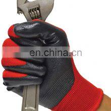 Cheapest Anti Slip Smooth Nitrile Coated Gloves Nitrile Construction Work Gloves Oil Resistant Industry Gloves For Asphalt thumbnail-3