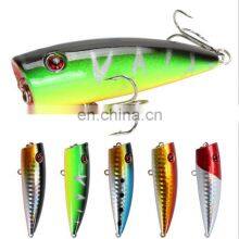 5 Colors 7cm, 9.3g Hot Selling Fishing Bait Popper Lure Saltwater Topwater Hard Lure thumbnail-1