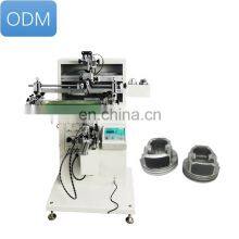 Semi Auto Manual Curved Surface Pneumatic Rotary Piston Silk Screen Printing Machine