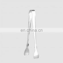 Factory Direct Premium Metal Stainless Steel Ice Sugar Tongs for Ice Cubes