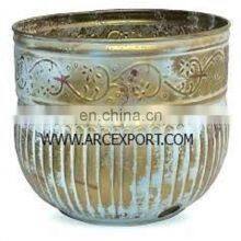 большой горшок для шланга из цельного металла