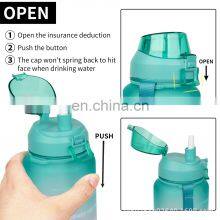 Supplies BPA Free Motivational Outdoor Sublimation Logo 2021 Clear Sports Water Bottle thumbnail-3