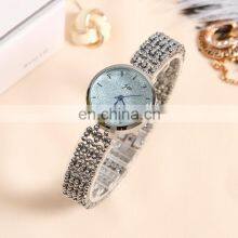 JW 6244 Charm Chain Stainless Steel Bracelet Quartz Classic Metal For Women Watches Silver