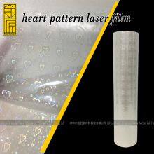 Bopp Heart Pattern Laser Film Holographic Film for Packaging thumbnail-1