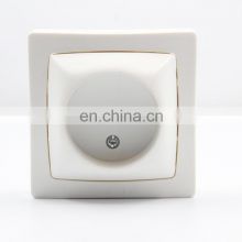 Yaki Hot selling wall socket universal contracted switch white copper accessories French Standard socket wall socket
