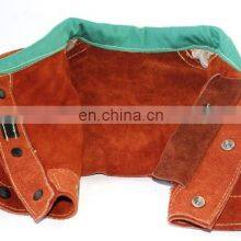 Rust Red Split Cowhide Leather Welding Cape Clothing Sleeves With Detachable Split Cow Leather Welder Apron thumbnail-4
