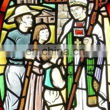 Custom Church Stained Glass Sheets Tiffany Style Glass Decorate Colored Art Glass Sheets For Window thumbnail-4