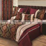 Pleated Jacquard Comforter With Matching Curtains thumbnail-6
