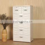 Raised Grain Surface Design Plastic 5 Drawer Unit Storage Cabinet thumbnail-2