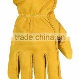 Safety Premium Goat Skin Driver Leather Gloves Keystone Thumb With Palm Patch thumbnail-2