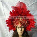 Beautiful Headdress With Ostrich Feather for Girls/women/ladies thumbnail-2