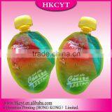 Custom Shape Foil Stand up Plastic Pouch Bag With Spout for Beverage thumbnail-1