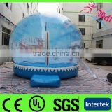 Hot sale Big outdoor christmas snow globe/ christmas inflatable snow globe/ inflatable large snow globes
