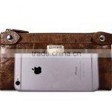 Icarer Classical Real Leather Handbag Zipper Wallet With Card Slot thumbnail-6