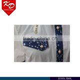 Latest Fashion Short Sleeve Dress Shirt White Shirts for Women thumbnail-5