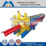 China Glazed Metal Sheet Ridge Cap Tile Cold Roll Forming Making Machine