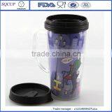 Newest Double Wall Plastic Starbucks Mug With Removable Paper Inside and With Handle or no Handle thumbnail-5