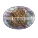 Craved Gemstone Fluorite Jasper Engraved Natural Cabochons
