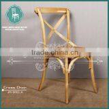 Classic Bistro Super Cross Back Wooden Dining Chairs thumbnail-6