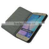 Genuine Leather Flip Cover Clear Case for Galaxy s6 thumbnail-3