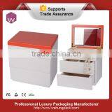 Pure White Two Colors Wood Jewelry Box Case Jewel Wooden thumbnail-1