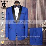 2016 New Design TR Fabric Shawl Collar Single Cut Black Men Suit for Wedding thumbnail-2