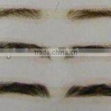 China Charming 100% Human Hiar Eyebrows With Lace Eyebrows Handmade False Eyebrows Costume Eyebrows thumbnail-1