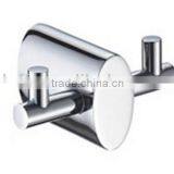 New Arrival High Quality Brass Chrome Finish Bath Double Robe Hook, Clothes Hook Bathroom Accessories