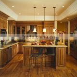 European Solid Wood Kitchen Cabinets With Island DJ-K125