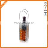 2016 OEM Various Color PVC Plastic Singel Wine Bottle Ice Bag