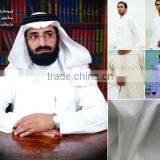 China Factory Wholesale Fabric 2014 Newly Design Polyester Spun Fabric for Arabic Robe\ Thobe Fabric Arabic Dress Dubai