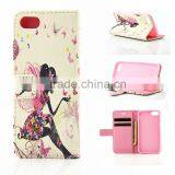 Happniess Girl Leather Case, Wallet Case Stand Cover for Iphone 7, for New Iphone Cover thumbnail-2