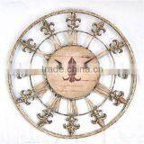 French Style Antique White Clock for Home Decor