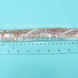 HC-4698-1 Hechun Fashion Sew on Ivory Pearl Beaded Trim thumbnail-4