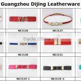 Ladies New Fashion Black Elastic PU Ribbon Waist Belt thumbnail-5