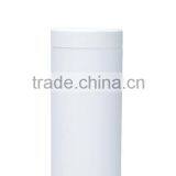 13oz /380ml Pearl White Soft Touch HDPE Plastic Bottle thumbnail-1