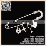 Big Ruby Crystal Brooch Fine White Diamond Brooch For Suit thumbnail-4