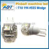 2016 Hot Sale T10 194 Ba9s 6.3V T10 White 6.3v T10 High Quality 6 Volt Led 555