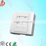 China Manufacture 2 Port Network Utp Faceplate 86x86mm, Keystone Wall Plate RJ45 Network 3M Faceplate thumbnail-3