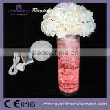 10cm Circle Shape AA Battery Powered Wedding Decoration Table Centerpiece Led Illuminated Vase Base thumbnail-3