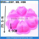 China Factory Cheap Silicone Cake Mold Heart Shape Silicone Cake Mold thumbnail-6
