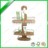 Popular 3-tier Bathroom Bamboo Display Rack With Metal thumbnail-3